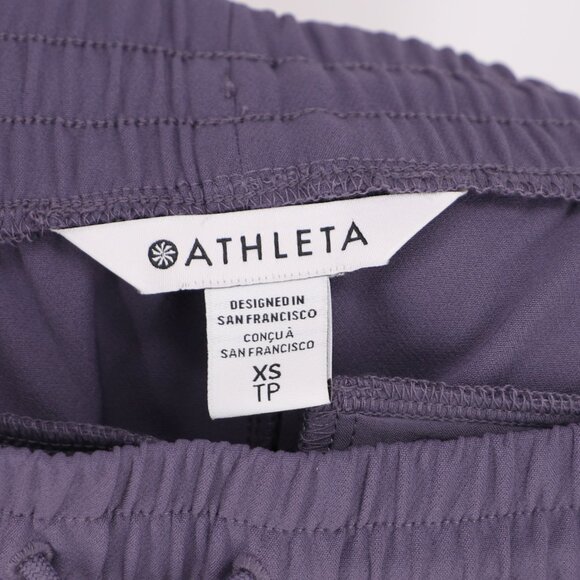 NWT ATHLETA Stride Pant Wide-Leg Pull-On Relaxed Nightfall Purple Size XS - Picture 10 of 12